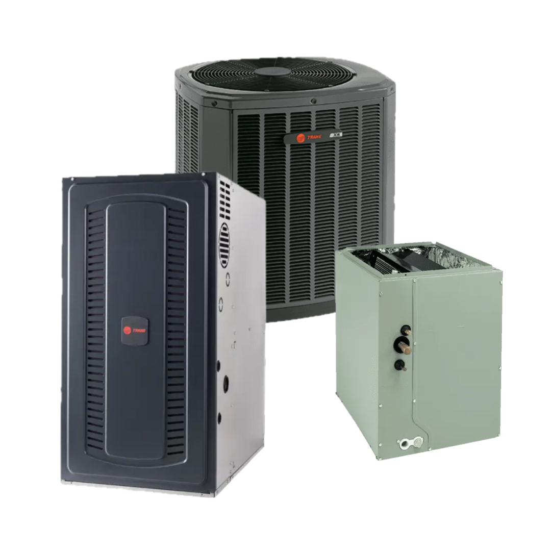 Trane - 14.3 SEER2 - 5-Ton - Single-Stage Gas System with 80% Furnace